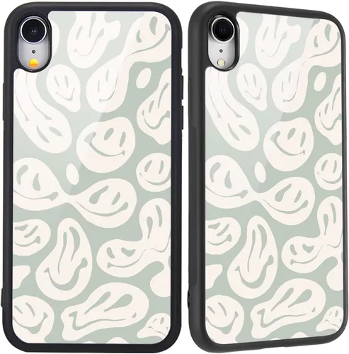 Miniatura 9 de Compatible con iPhone 7/8/SE 2020, cubierta trasera dura con patrón de arte divertido azul divertido lindo para mujeres y niños