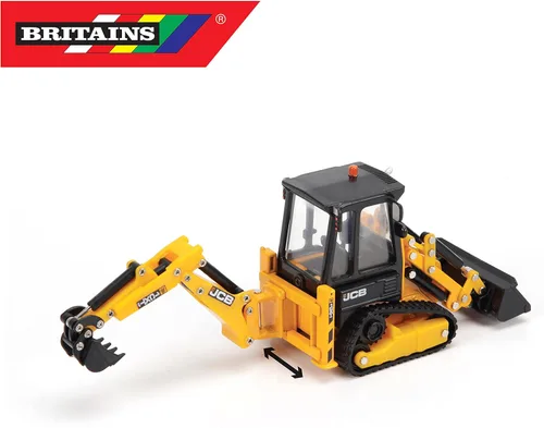 Miniatura 3 de Britains JCB Farm Tomy Toys, retroexcavadora de orugas, camión JCB 1CXT 132, juguete coleccionable, juguetes de granja a escala 132, adecuados