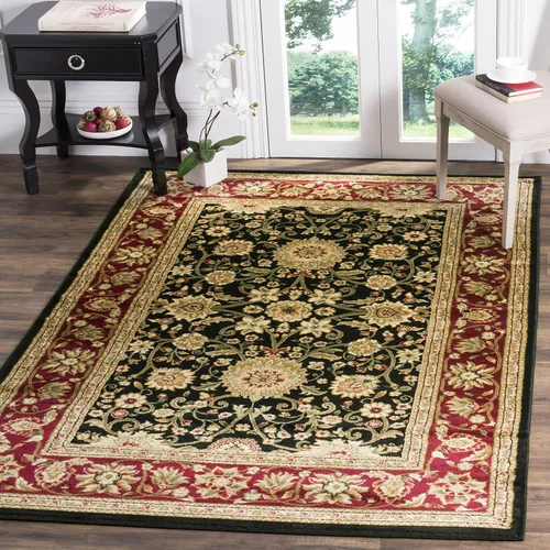 Miniatura 25 de SAFAVIEH Lyndhurst Collection - Alfombra de área de 9 x 12 pies, color marfil y rojo, diseño oriental tradicional, no desprende pelusa y de fácil