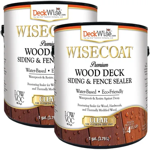 Miniatura 6 de DeckWise WiseCoat - Sellador impermeable transparente para cubiertas, revestimientos y cercas (1 galón)
