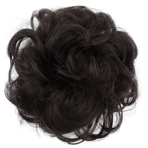 Miniatura 10 de CAISHA by Prettyshop Hairpiece Scrunchy Updo Bridal Peinado Voluminoso Ondulado Moño Desordenado Mezcla Rubio G13AL