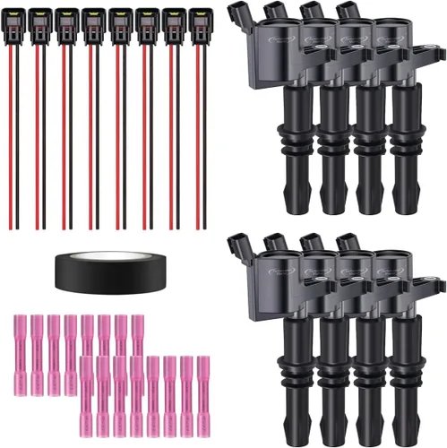 Miniatura 23 de Juego de 4 bobinas de encendido y conector hembra arnés de enchufe compatible con Infiniti Frontier Altima Versa Sentra NV200 Rogue FX50 QX60 QX70