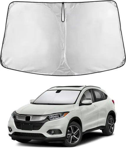 Miniatura 32 de Econour Parasol para parabrisas compatible con Honda Civic 2016-2021, protector de parasol plegable para ventana, bloquea los rayos UV y mantiene tu