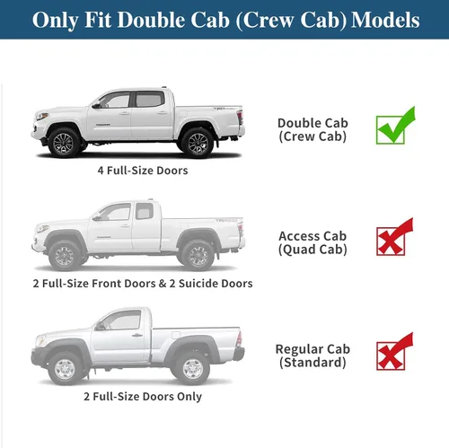 Miniatura 2 de Hooke Road portaequipajes para techo Tacoma Double Cab con cesta superior para almacenamiento de equipaje y carga para Toyota Tacoma 2ª y 3ª