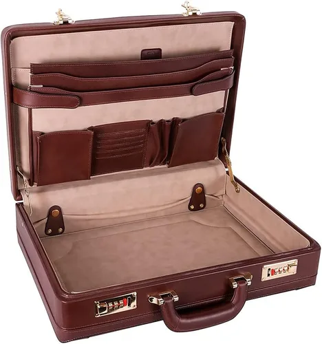 Miniatura 3 de McKlein EE. UU. Tom Daley Slim Attache Funda de piel V Series 18" portafolios
