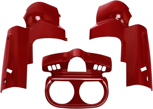Miniatura 3 de HR3 Carcasa de Instrumentos Combinada en Color Rojo Billar/Negro Vivo Compatible con Road Glide Limited FLTRK 2020 (Reemplaza al OEM)