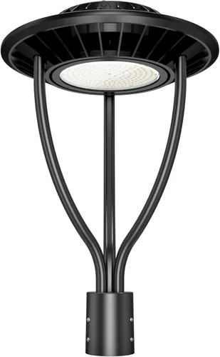 Miniatura 24 de Luz LED para poste superior, certificación ETL, 80 W, 64 W, 48 W, ajustable, 3 CCT, luces de poste para exteriores ajustables con fotocélula IP65
