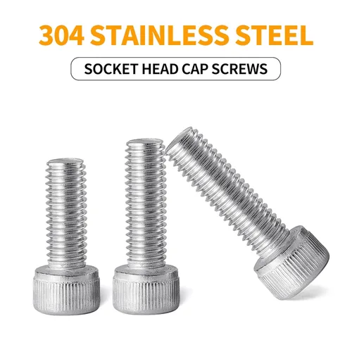 Miniatura 3 de Tornillos de cabeza hueca M5 x 0.315 in, 0.472 in, 0.630 in, 0.787 in, 0.984 in, acero inoxidable 304, accionamiento hexagonal Allen métrico