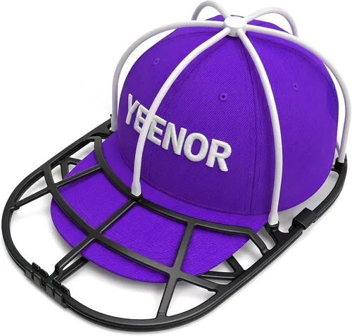 Jaula para lavadora de sombreros para lavadora, estante limpiador de gorras de béisbol para lavadora y lavavajillas, moldeador de tapas estructurado