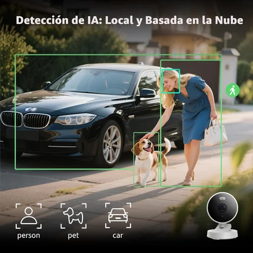 Miniatura 6 de Aqara G100, cámara de seguridad para interiores/exteriores 2K, HomeKit Secure Video, audio de 2 vías, foco nocturno con visión nocturna en color/IR
