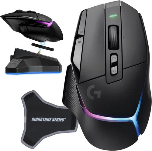 Miniatura 8 de Logitech G502 X Lightspeed - Mouse inalámbrico para juegos, color negro, Sensor Hero, 25,600 DPI, 13 botones programables, interruptores LIGHTFORCE