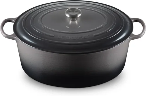 Miniatura 33 de Le Creuset Horno holandés ovalado Signature de hierro fundido esmaltado, 2.75 cuartos de galón., Blanco