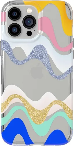 Miniatura 22 de tech21 Evo Art Cutout Flora - Funda protectora para iPhone 13 Pro con diseño exclusivo de purpurina y protección contra caídas de 12 pies Flora