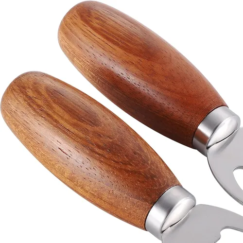 Miniatura 4 de GREATLINK Abrebotellas de cerveza personalizado con mango de madera, bonito abridor de mano de madera para latas de soda, abrebotellas de sidra