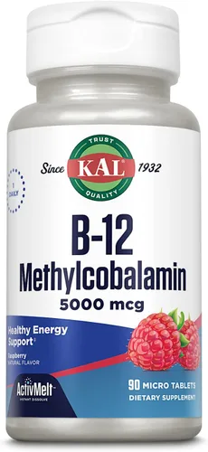 Miniatura 8 de KAL Vitamina B-6 B-12 Ácido Fólico DropIns, Gotas de Suplemento Líquido de Vitamina B, Salud del Corazón, Energía, Soporte de Glóbulos Rojos