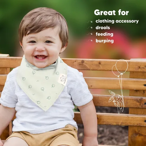 Miniatura 9 de KeaBabies Paquete de 8 baberos orgánicos para bebés para niñas y niños y baberos orgánicos para bebés, baberos de dentición para niños y niñas