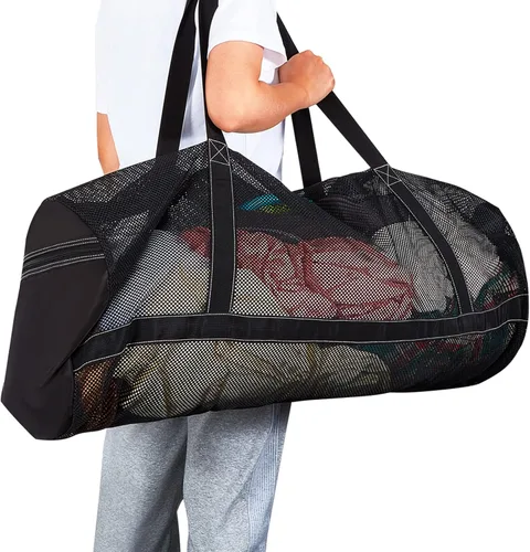 Miniatura 5 de Kacctyen Large Mesh Dive Bag 37 x 15 x 15 Inches Scuba Gear Bags for Diving, Snorkeling, Travel, Beach, Sports Storage with Pocket