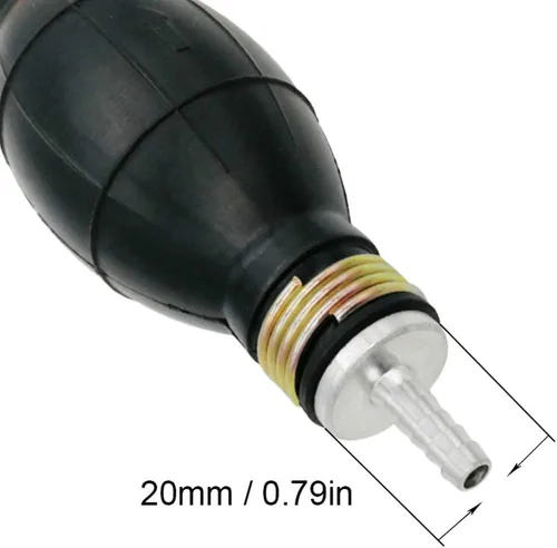 Miniatura 2 de 6mm 1/4" Bomba de cebado manual Bombilla de goma para transferencia de combustible tipo de foco de vacío para accesorios de barco marino Bomba