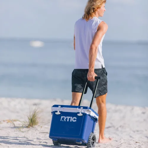 Miniatura 7 de RTIC - Enfriador con ruedas ultraligero de 22 cuartos de galón con asa, caja de hielo portátil aislada para playa, bebidas, camping, picnic, pesca