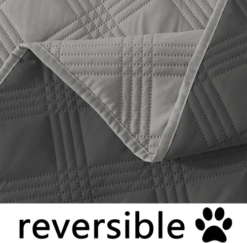 Miniatura 8 de hyha Manta impermeable para perros, manta reversible para cama de mascotas, funda suave para sofá/sillón lavable para perros, fundas impermeables