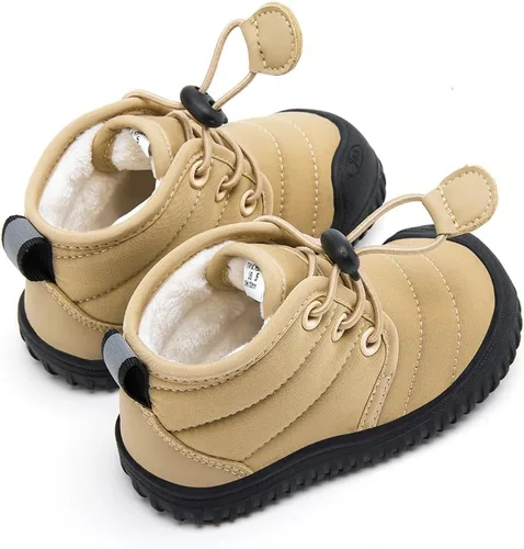 Miniatura 101 de BMCiTYBM Botas de nieve de invierno para bebés y niños pequeños, de piel sintética, cálidas, antideslizantes, zapatos para primeros pasos