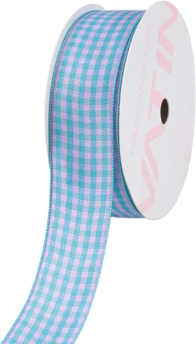 Miniatura 48 de VATIN Cinta a cuadros en blanco y negro – 3/8 pulgadas x 50 yardas, perfecta para cestas de Pascua, manualidades de primavera, envoltura de regalos