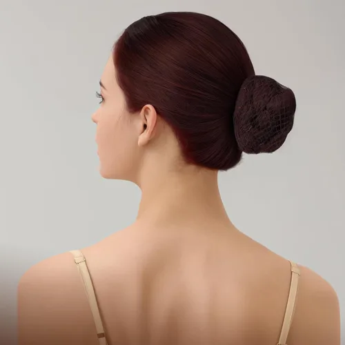 Miniatura 7 de Teenitor Juego de accesorios para el cabello, incluye 40 redes invisibles para recital de ballet y 80 pines para hacer moños, marrón, 3 tamaños