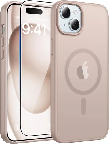 Miniatura 323 de FNTCASE - Funda para iPhone 16 Pro: magnética, mate, translúcida, de grado militar, protectora contra caídas, resistente, fina, duradera y a prueba