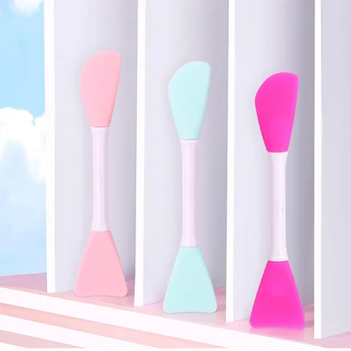Miniatura 7 de RamPula Cepillo de silicona para máscara facial, cepillo aplicador de máscara de barro facial flexible para aplicar máscara facial, máscara