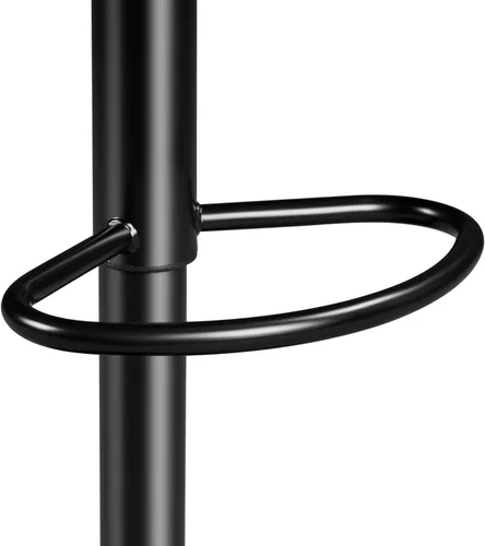 Miniatura 9 de Yaheetech - Juego de 2 taburetes de bar, taburetes de altura de mostrador giratorios de cuero de PU, sillas de bar ajustables con respaldo