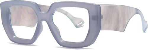 Miniatura 17 de Breaksun - Lentes de luz azul con marco grueso para mujeres y hombres, moda, cuadrados sobredimensionados, gafas de juegos de computadora