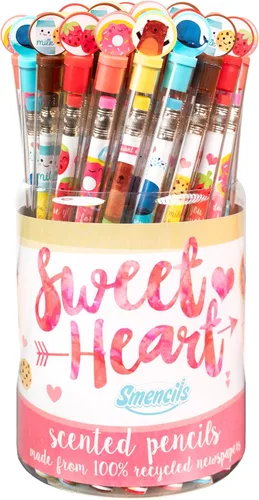Miniatura 9 de Holiday Smencils Cylinder - Lápices perfumados gourmet patentados HB #2, 50 unidades, regalos para niños, recuerdos de fiesta, recompensas