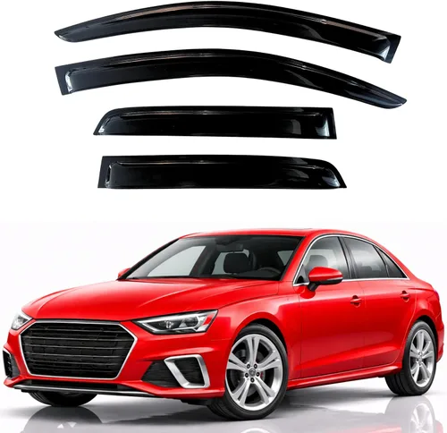 Miniatura 137 de KPY Visor de ventana compatible con Hyundai Tucson 2021-2025, 4 piezas de deflector de ventilación para ventana lateral, estilo Mugen, protector