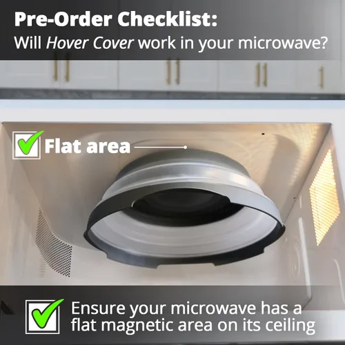 Miniatura 3 de Tapa magnética para microondas Hover Cover con agarre magnético de alta potencia, el agarre magnético más fuerte, tapa de alimentos plegable de 12