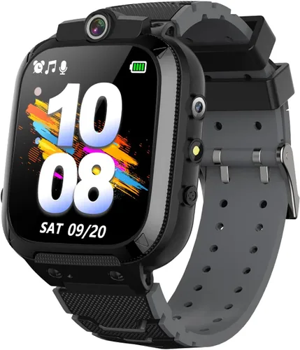 OVV Reloj inteligente para niños y niñas con doble cámara grabación de video 14 juegos de rompecabezas reproductor de música linterna despertador