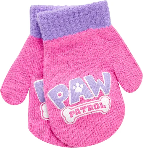 Miniatura 4 de Nickelodeon Sombrero de invierno para niñas de Paw Patrol y 2 pares de manoplas o guantes (edad 2-7)