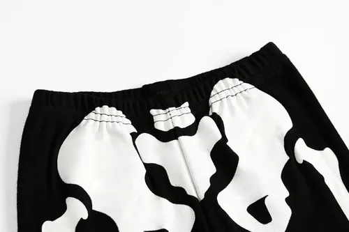 Miniatura 7 de Pijamas de Halloween para niños y niñas, pijamas de esqueleto que brillan en la oscuridad, pijamas de calabaza para niños, ropa de dormir 100%
