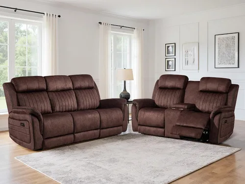 Miniatura 18 de Sofá biplaza reclinable eléctrico Zero Gravity con reposacabezas ajustables, sillón reclinable eléctrico con consola, sofá reclinable eléctrico de 2