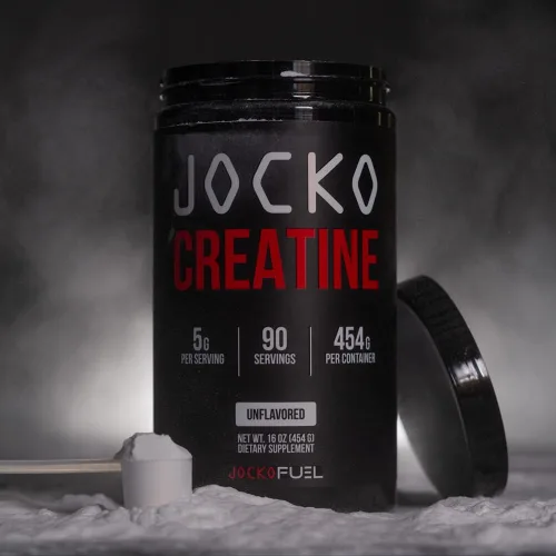 Miniatura 4 de Jocko Fuel Monohidrato de creatina, polvo micronizado puro para hombres y mujeres, apoya el crecimiento muscular, la fuerza, la recuperación