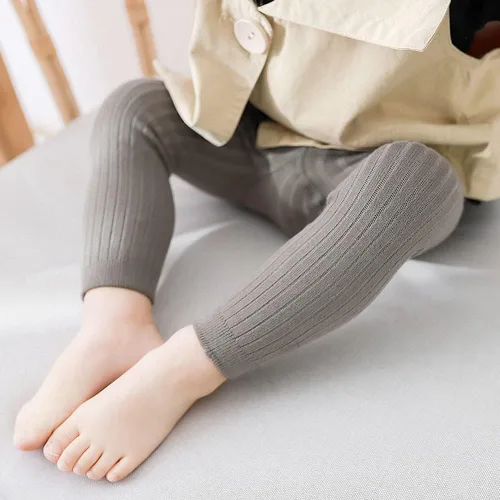 Miniatura 6 de Juebm 35Packs Baby Girl Tights Cable Knit Footless Leggings Stockings Solid Cotton Pantyhose for Infant Toddler 0-4T