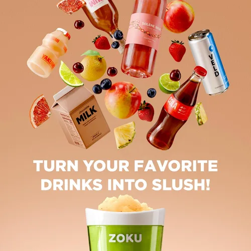 Miniatura 7 de Fábrica de batidos Zoku Slush y Shake Maker, color naranja, Casual, talla única , Azul