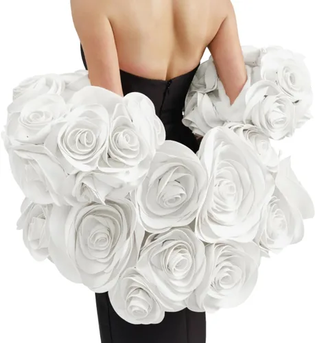 Capa de bíceps para mujer con flores 3D para fiesta