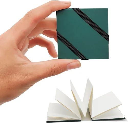 caichuxiye Mini cuaderno de bocetos de acuarela, papel de acuarela para artistas, diseño de órgano, libro de pintura académica plegable, cuadernos