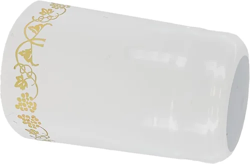 Miniatura 4 de Cápsulas termorretráctiles de PVC para botellas de vino - 100 unidades (blanco con oro)