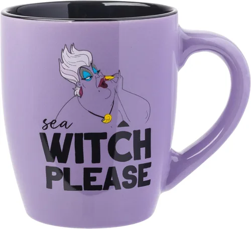 Miniatura 15 de Silver Buffalo - Taza grande de cerámica de Disney Villanos La Sirenita Ursula Almas Pobres Desafortunadas Glitter Camper, 20 onzas Úrsula Pobres