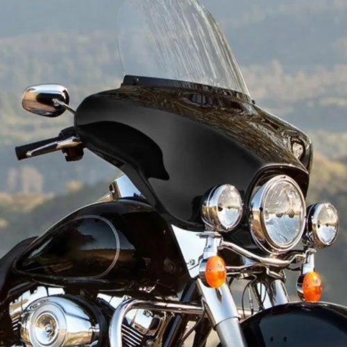 Miniatura 5 de Green-L Juego de carenado interior y exterior de murciélago negro para Harley Touring Street Glide Electra Glide 1996-2013 Carenado exterior e