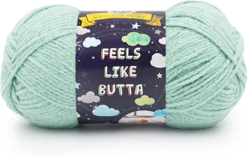 Miniatura 25 de Lion Brand Yarn - Hilo Feels Like Butta, hilo aterciopelado suave para tejer y hacer ganchillo, paquete de 1, Negro