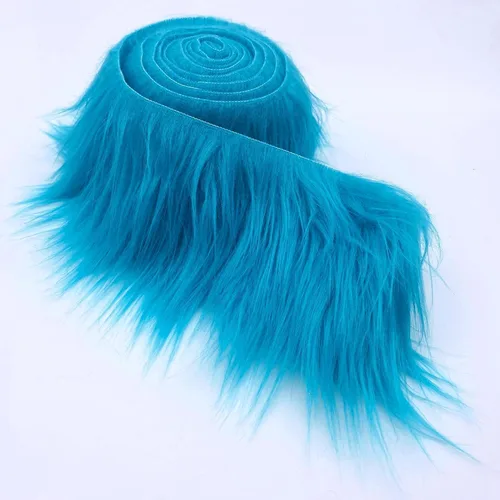 Ice Fabrics Craft - Rollos precortados de tela de piel sintética, tiras de tela mohair de 2 x 60 pulgadas, súper suaves y mullidos, perfectos para