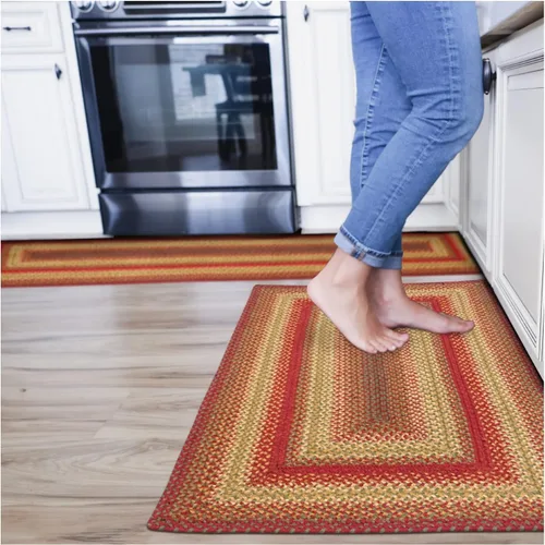 Miniatura 146 de Homespice Alfombras de Área Ovaladas Trenzadas de Yute Denim Azul de 8x10 pies para Sala de Estar, Dormitorio y Comedor. Apto para Mascotas. Estilos