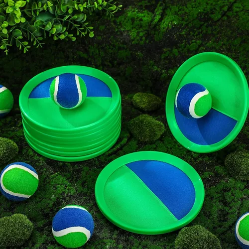 Miniatura 7 de Charniol Juguetes para niños, juego de lanzar y atrapar, juego de playa, juegos deportivos de pelota al aire libre, juguetes de nailon para niños